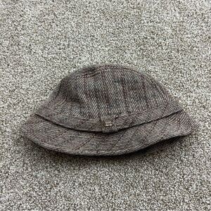 Vintage Totes Wool Tweed Fedora Bucket Hat Size L